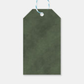 Merry and Bright ・ Elegant Modern Green Holiday Cadeaulabel (Achterkant)