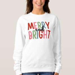 Merry and Bright Familie Kerstshirt Ontwerp Trui