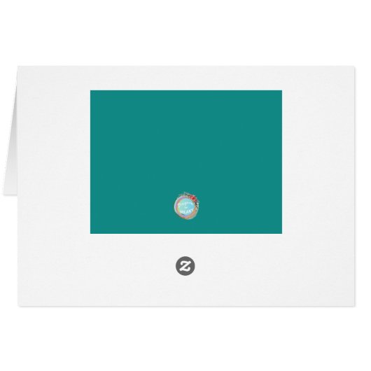 Merry and Bright Gnome Vakantie Groeten Kaart (Achterkant Horizontaal)