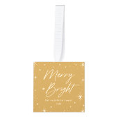 Merry and Bright Gold Photo Decoratie (Voorkant)
