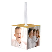 Merry and Bright Gold Photo Decoratie (Achter hoekig)