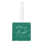 Merry and Bright Green Photo Decoratie (Voorkant)