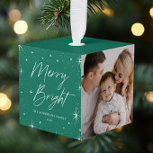 Merry and Bright Green Photo Decoratie