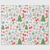 Merry and Bright Holdiay Fest Cadeaupapier (Vlak)