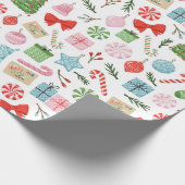 Merry and Bright Holdiay Fest Cadeaupapier (Hoek)