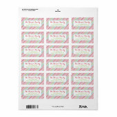 Merry and Bright Holiday Adresetiketten Etiket (Full Sheet)