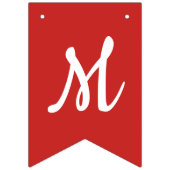 Merry and Bright Holiday Bunting Flags Vlaggetjes (Tweede vlag)