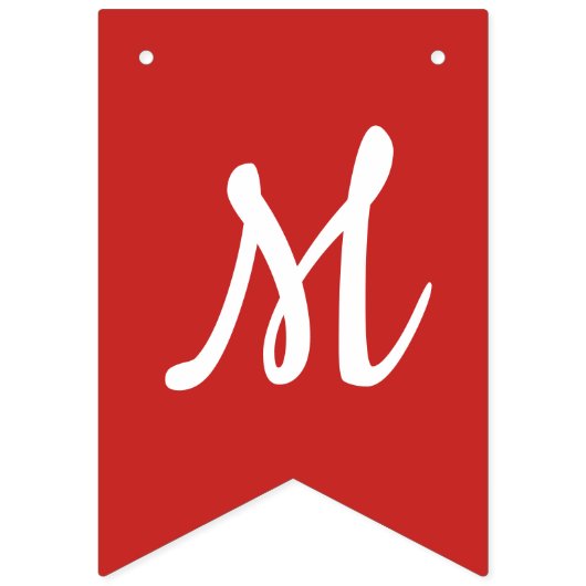 Merry and Bright Holiday Bunting Flags Vlaggetjes (Tweede vlag)