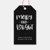 Merry and Bright Holiday Cadeaulabel (Voorkant)