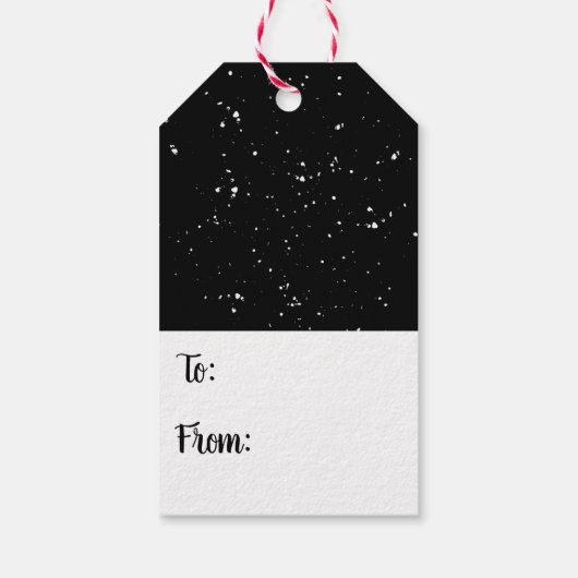 Merry and Bright Holiday Cadeaulabel (Achterkant)