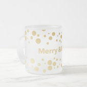 Merry and Bright Holiday Matglas Koffiemok (Voorkant links)