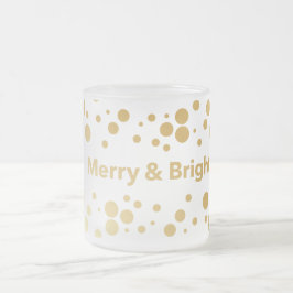 Merry and Bright Holiday Matglas Koffiemok