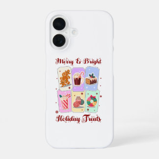 Merry and Bright Holiday Treats Christmas Dessert iPhone 16 Hoesje