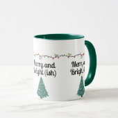 Merry and Bright(ish) Funny Christmas Holiday Mug Mok (Voorkant rechts)