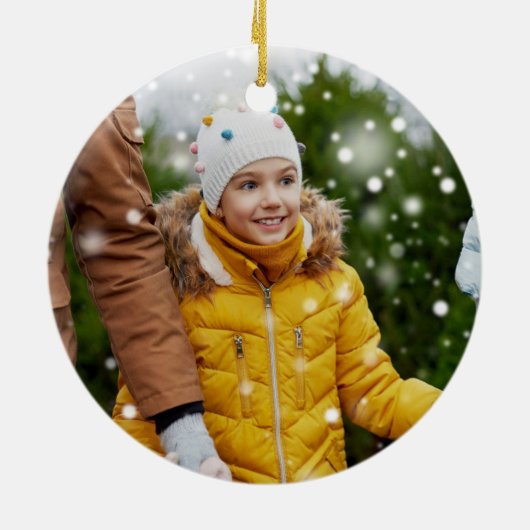 Merry and Bright Keepsake Photo Ornament (Achterkant)