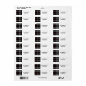 Merry and Bright kerstfeestay Address Label (Full Sheet)