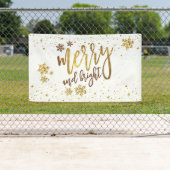Merry and Bright - kerstfeestbanner Spandoek (Insitu)
