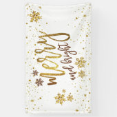 Merry and Bright - kerstfeestbanner Spandoek (Verticaal)