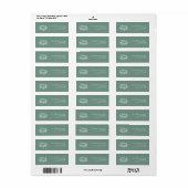 Merry and Bright Kerstmis Return Address Label (Full Sheet)