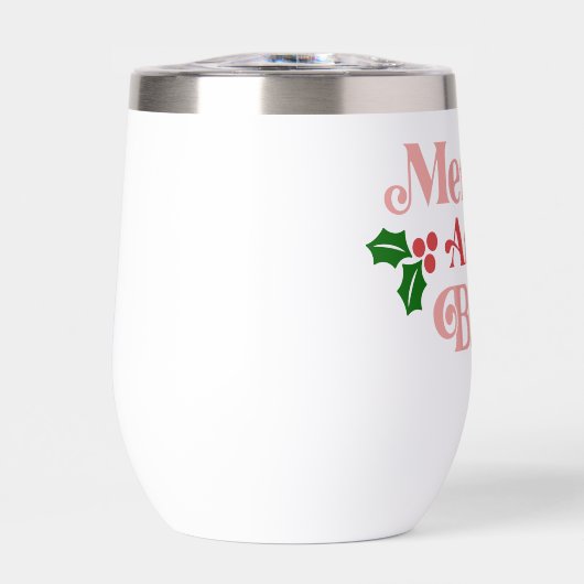 Merry and Bright - Klassieke vakantietypografie (Voorkant)