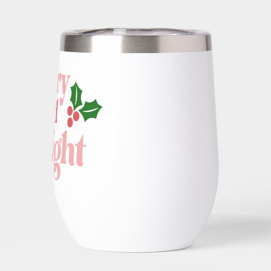 Merry and Bright - Klassieke vakantietypografie (Achterkant)