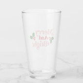 Merry and Bright - Klassieke vakantietypografie Glas (Achterkant)