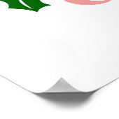 Merry and Bright - Klassieke vakantietypografie Poster (Hoek)