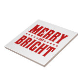 Merry and Bright Letterpress Style No. 507-10 Tegeltje (Zijkant)