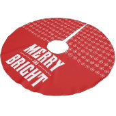 Merry and Bright Letterpress Style No. 507 Kerstboom Rok (Gekanteld)