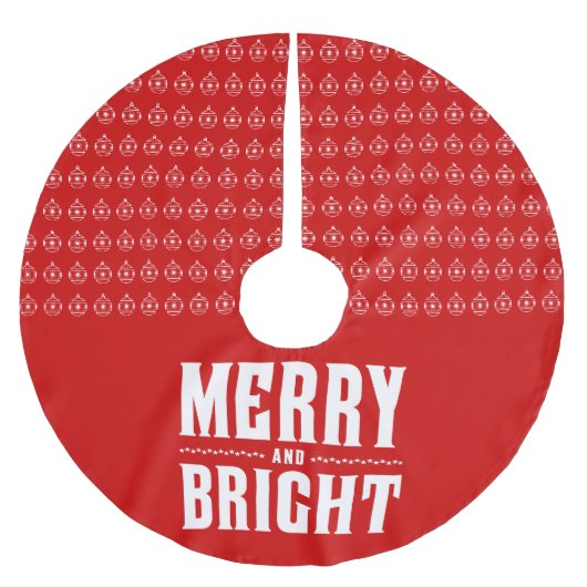 Merry and Bright Letterpress Style No. 507 Kerstboom Rok (Voorkant)