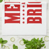 Merry and Bright Letterpress Style No. 507 Theedoek (Gevouwen)