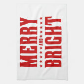 Merry and Bright Letterpress Style No. 507 Theedoek (Verticaal)