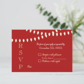 Merry and Bright Lights RSVP Kaartje (Staand voorkant)