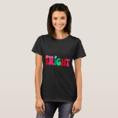 Merry And Bright Maximalist Christmas Toddler T-shirt (Voorkant volledig)