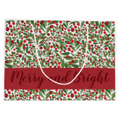 Merry and Bright Mistletoe Holiday Large Cft Bag Groot Cadeauzakje (Achterkant)
