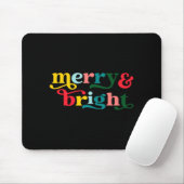 Merry And Bright Modern Christmas Womens Muismat (Met muis)