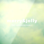 Merry and Bright Modern Minimal Christmas Design Raamsticker (Vel 3)