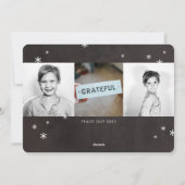 Merry and Bright Modern Photo Holiday Card Feestdagenkaart (Achterkant)