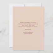 Merry and Bright Modern Red Typography Cute Photo Feestdagenkaart (Achterkant)