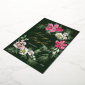 Merry and Bright Modern Scripting Design Folie Feestdagenkaart (Gedraaid)