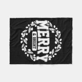 Merry And Bright Moody And Uptight Christmas Coupl Fleece Deken (Voorkant (Horizontaal))