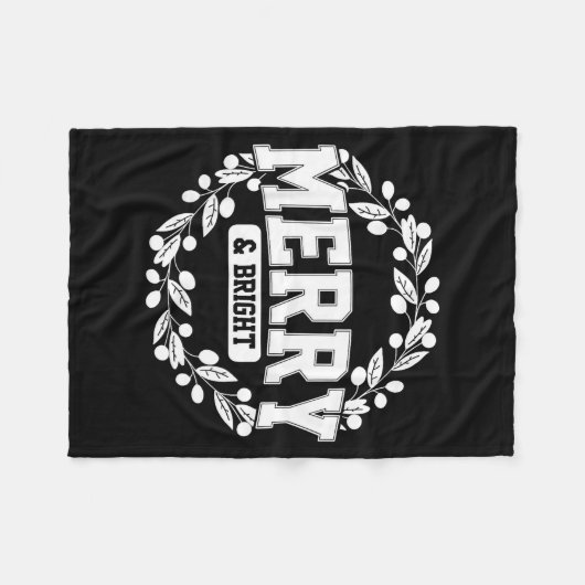 Merry And Bright Moody And Uptight Christmas Coupl Fleece Deken (Voorkant (Horizontaal))