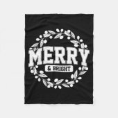 Merry And Bright Moody And Uptight Christmas Coupl Fleece Deken (Voorkant)