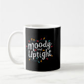 Merry And Bright Moody And Uptight Christmas Coupl Koffiemok (Links)