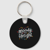 Merry And Bright Moody And Uptight Christmas Coupl Sleutelhanger (Voorkant)