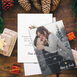 Merry And Bright Mooie Script Foto Prettig Vakanti