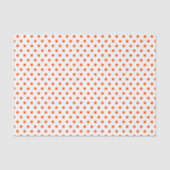 Merry and Bright Oranje Polka Dots on White Tissuepapier (Voorkant)
