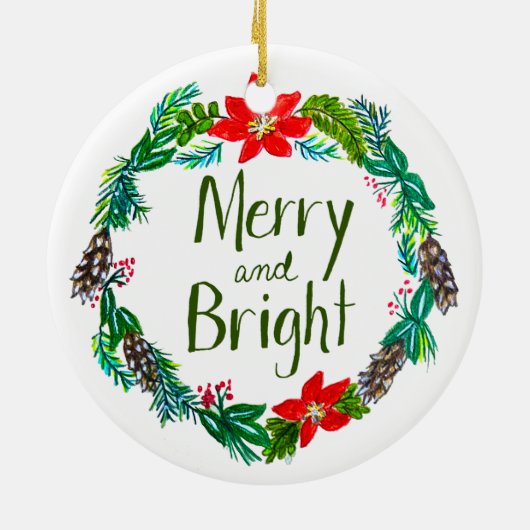 Merry and Bright Ornament (Achterkant)