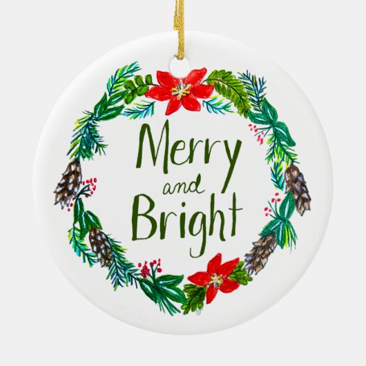 Merry and Bright Ornament (Achterkant)