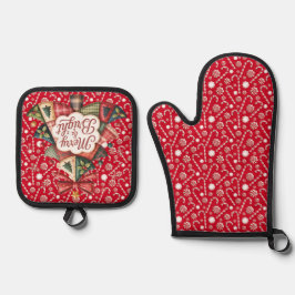 Merry And Bright  Ovenwant & Pannenlap Set